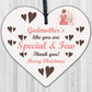 Funny Best COUSIN Sister Gift Wood Heart Christmas Friendship Gift Birthday Sign