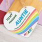 Auntie Hanging Sign Gifts For Birthday Christmas Heart Plaque