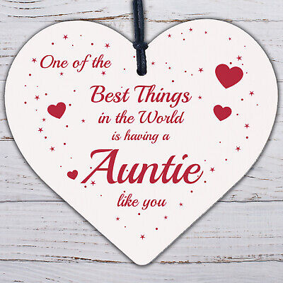 Best Auntie Gift For Birthday Christmas Engraved Heart Thank You Auntie Gift