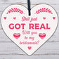 Sh*t Just Got Real Bridesmaid Wooden Heart Wedding Invites Bride Keepsake Gifts