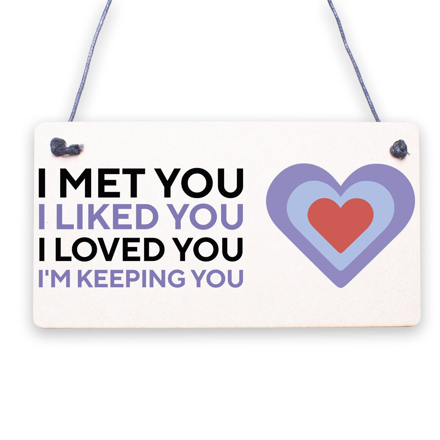 Couple Gift Perfect Gift For Spouse I Love You Heart Message Plaque Romantic