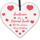 Auntie Unicorn Gifts Wooden Heart Christmas Decoration Gift For Aunt Auntie