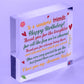 Friendship Best Friend Plaque Happy Birthday Heart Gift Mum Colleague Thank You