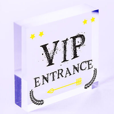 VIP ENTRANCE Party Awards Night Bar Plaque Party Decoration Gift Man Cave Sign