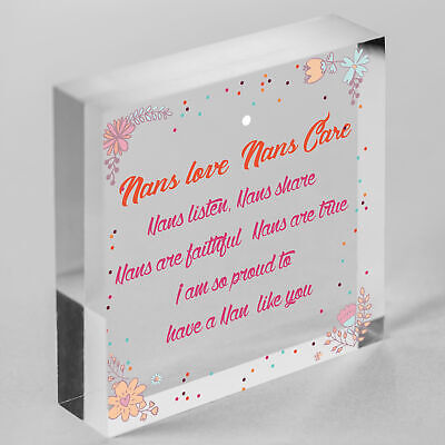 Special Nan Gifts Birthday Gifts Wood Heart Mother's Day Gifts Grandparents Gift