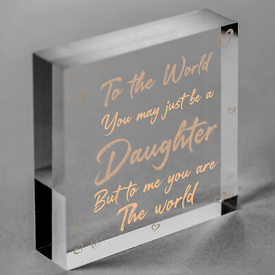 Christmas Gifts For Daughter Wood Heart Plaque Daughter Birthday Christmas Gifts