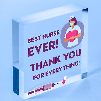 Thank You Gift For Nurse Wood Heart Gift For Him or Her Volunteer Gift Keepsake