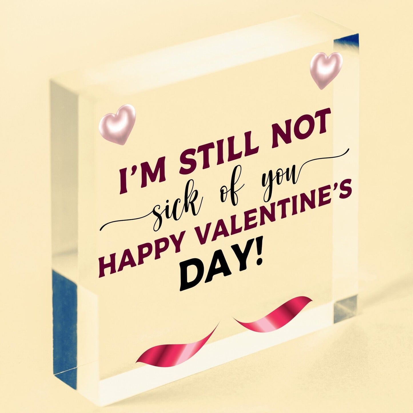 Funny Valentines Day Rude Block For Him Her Novelty For Boyfriend Girlfriend