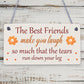 Best Friend Birthday Gift THANK YOU Hanging Plaque Friendship Christmas Keepsake