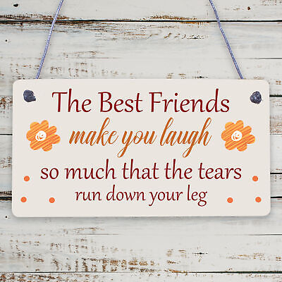 Best Friend Birthday Gift THANK YOU Hanging Plaque Friendship Christmas Keepsake