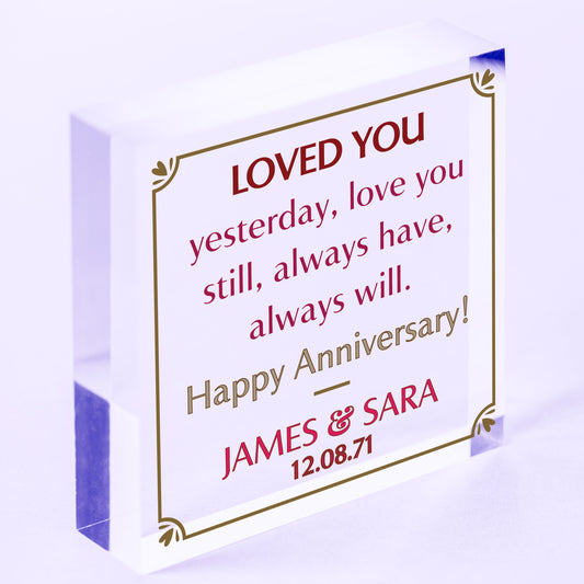 40th Wedding Personalised Anniversary Gifts Ruby Wedding Anniversary 40 Years