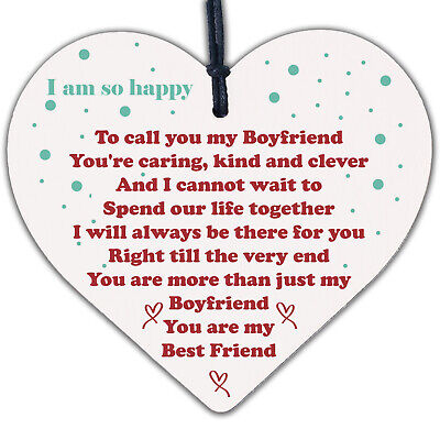 Anniversary Gift For Boyfriend Relationship Keepsake Gift Valentines Wood Heart