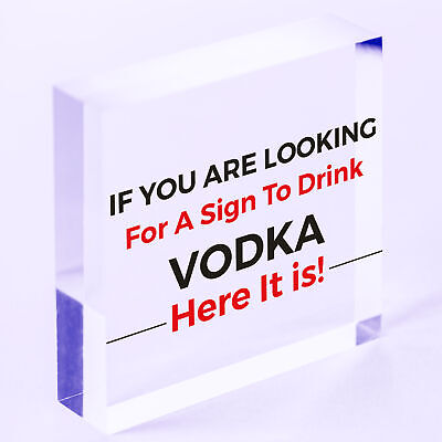 Funny Vodka Sign For Home Bar Novelty Bar Decor Sign Alcohol Gift For Friend