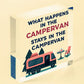 Campervan Camper Caravan Motorhome VW Gifts Travel Holiday Hanging Door Sign