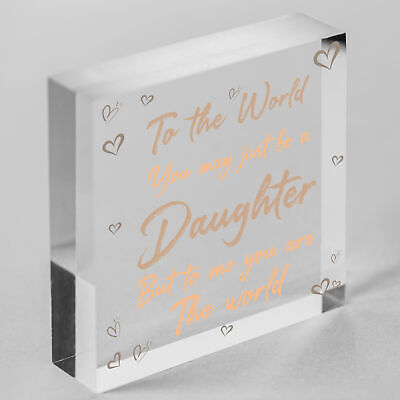 Christmas Gifts For Daughter Wood Heart Plaque Daughter Birthday Christmas Gifts