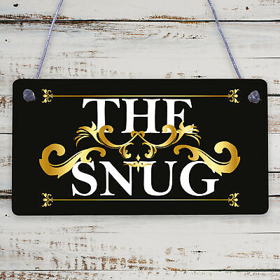 The Snug Sign New Home Gift Summerhouse Sign Hanging Door Sign Gift For Family