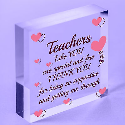 Teachers Like You Wood Heart Plaque Leaving Gift Nursery Preschool Thank You