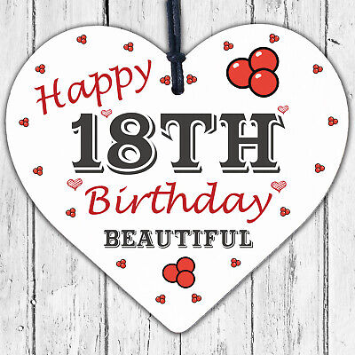 18th Birthday Card Decorations Heart 18th Daughter GIFTS Best Friend Sister GIFT