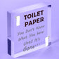 Toilet Paper Gone Funny Bathroom Toilet Friend Hanging Plaque Home Gift Sign