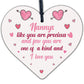 Precious and Few Love Wood Heart Sign NANNY NANA NAN GRANNY GRAN Keepsake Gift