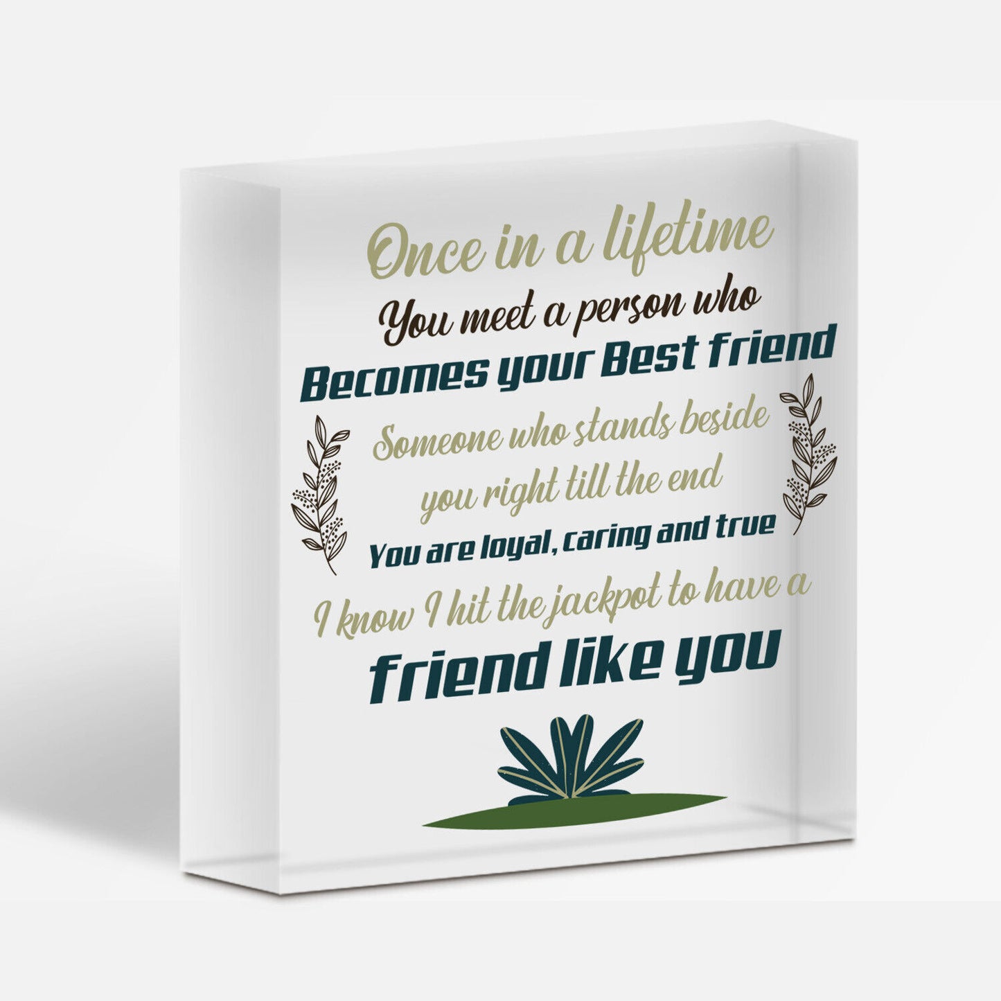 BEST FRIEND Birthday Christmas Gifts Friendship Plaque Keepsake Gift THANK YOU