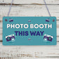 Photo Booth This Way Hanging Wedding Direction Decoration Arrow Plaque Sign