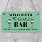 Welcome To Cocktail Bar Novelty Hanging Plaques Pub Garden Sign Friendship Gifts