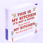 Vintage This Is My Kitchen Funny Plaque Shabby Chic Kitchen Wall Retro Sign Gift