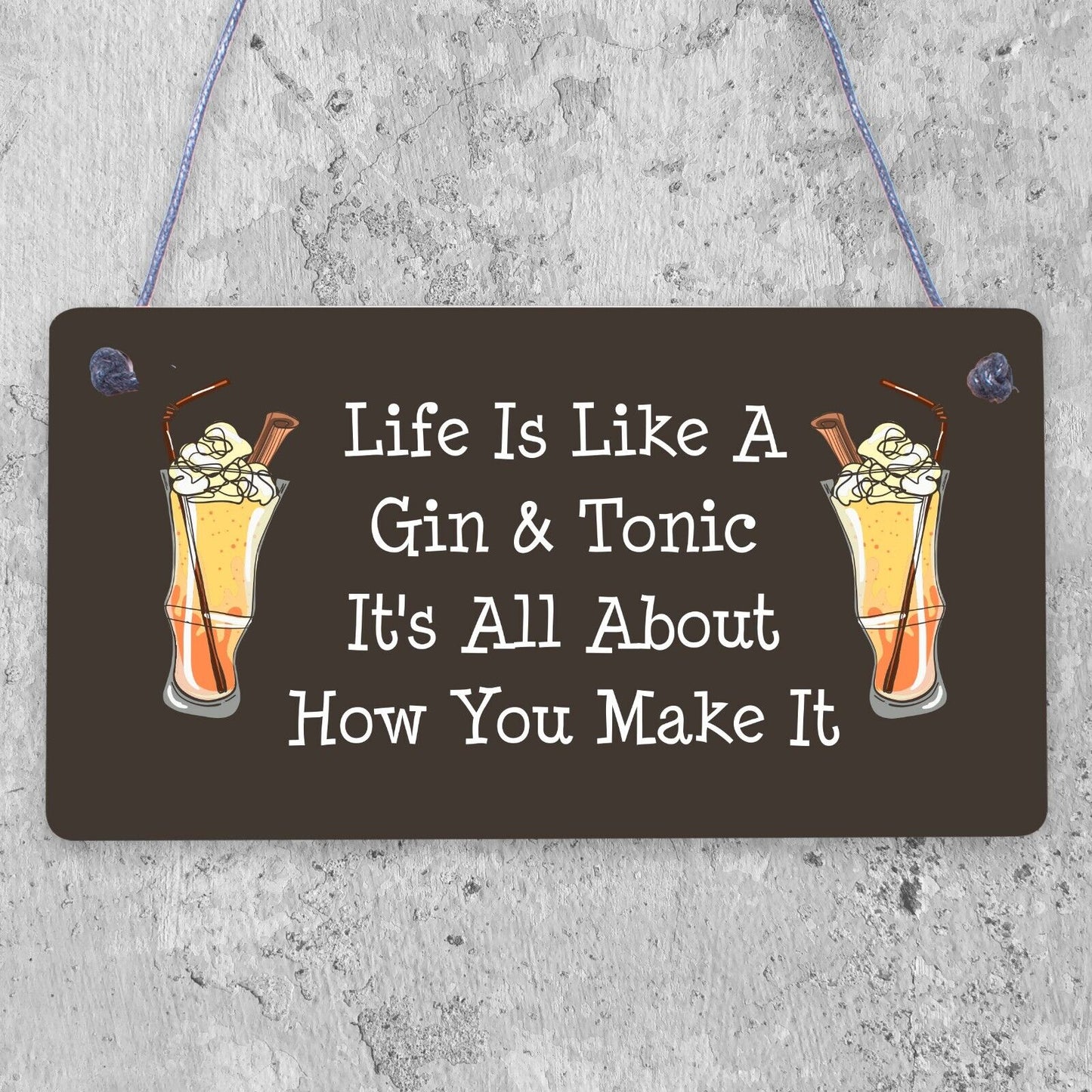 Champagne Bar Hanging Signs Gin & Tonic Pub BBQ Party Alcohol Friendship Gif