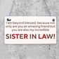 You're The Best Sister In Law Hanging Wooden Plaque Friendship Gift Sign Present