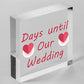 Wedding Countdown Chalkboard Hanging Decor Sign Novelty Engagement Gifts