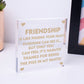 Best Friendship Gift Plaque For Special Friend Gifts For Women Engraved Ornament