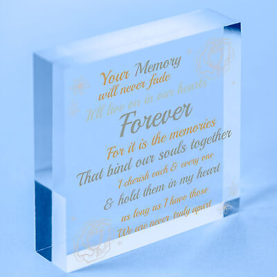 Wooden Heart Keepsake Memorial Plaques For Mum Dad Nan Grandad FRIEND Gifts