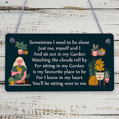 Garden Memorial Hanging Plaque SummerHouse Garden Shed Sign Gifts For Mum Nan