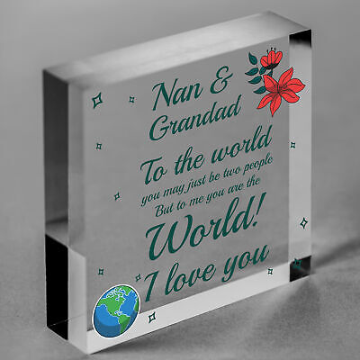 Special Nan And Grandad Gift Wooden Heart Grandad Nan Birthday Gift Grandparent