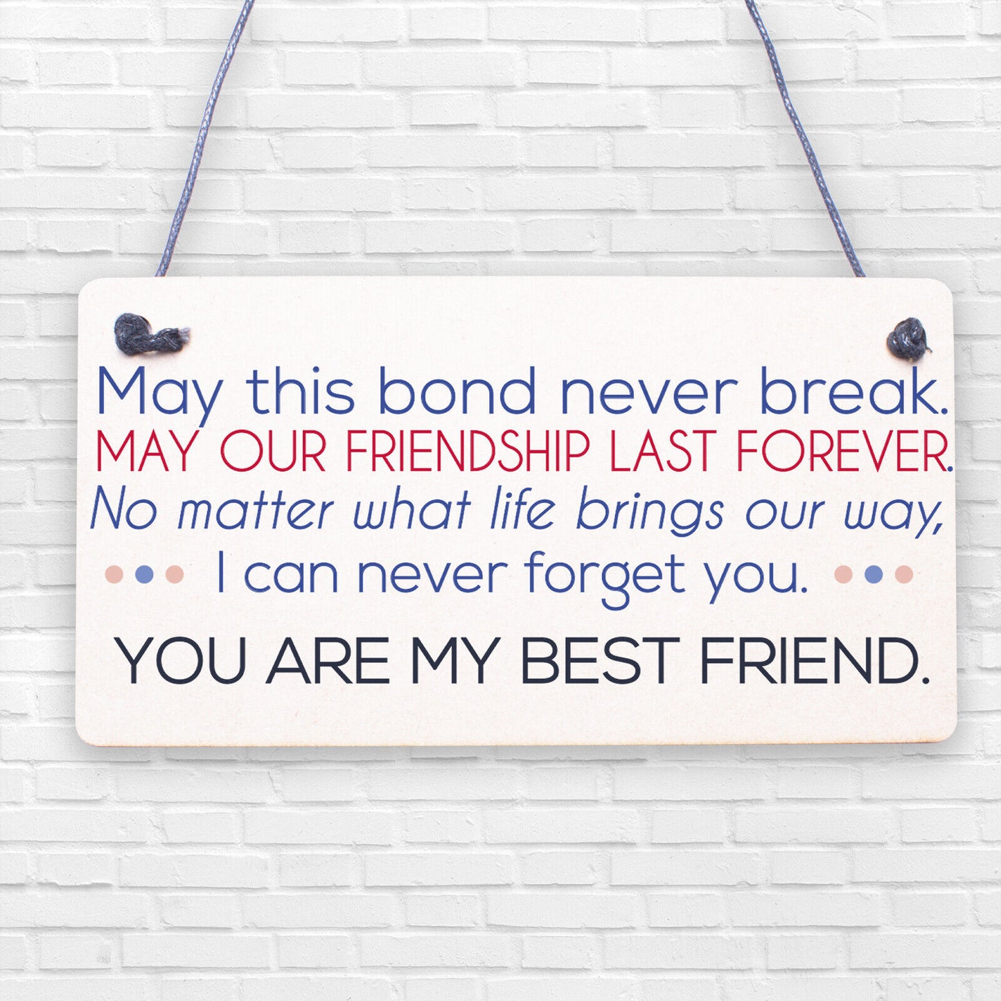 Best Friend Birthday Gifts Thank You Wooden Flower Friendship Plaque Friend Gift