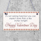 Funny Rude Valentines Day Card For Girlfriend Wife Novelty Card For Her