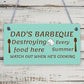 Dads Barbeque Garden Shed Sign SummerHouse Plaque Fathers Day Dad Gifts For Him