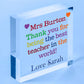 Personalised Teacher Assistant Puzzle Piece Thank You Gifts For Teacher Keepsake