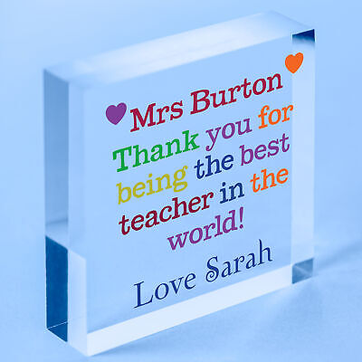 Personalised Teacher Assistant Puzzle Piece Thank You Gifts For Teacher Keepsake