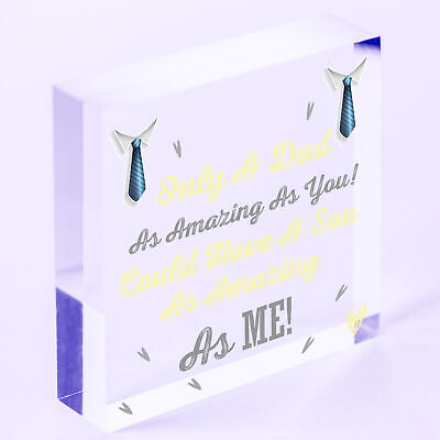 Dad Gifts For Fathers Day Birthday Gift From Son Novelty Card For Him Birthday