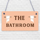 Bathroom Accessories Plaques Sign Novelty Home Decor Grey / Beige Toilet Gifts