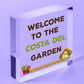 Welcome Sign Garden Signs And Plaques For Outdoor Funny Shed Sign Family Gift