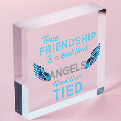 Thank You Sister Gift Best Friend Wood Heart Love Plaque Frendship Gift