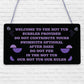 Welcome Hot Tub Rules Hanging Garden Party Shed Novelty Funny Wall Sign