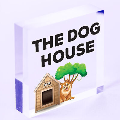 Funny Man Cave Sign THE DOG HOUSE Garage Pub Bar Sign Gift For Men Dad