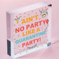 Novelty Quarantine Birthday Gifts Wooden Heart Quarantine Party Birthday Decor
