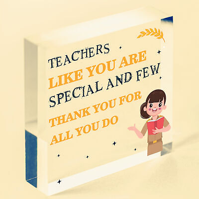 Teacher Gifts Engraved Wooden Plaque Thank You Gift For Teacher Leaving School