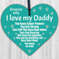 Dad Daddy Gifts For Birthday Christmas From Son Daughter Acrylic Heart Love Sign