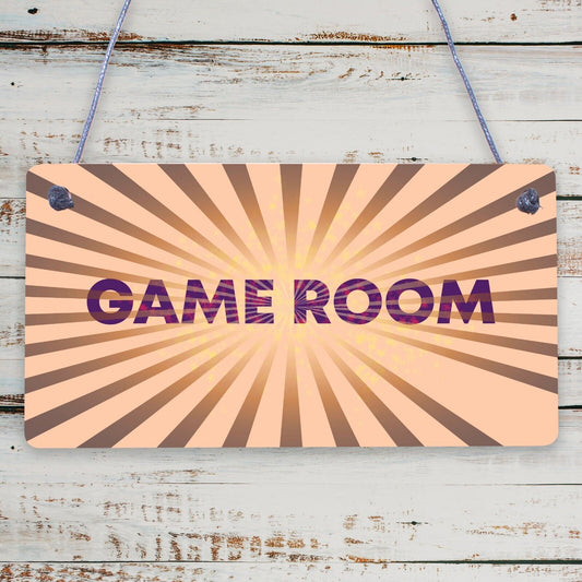 Game Room Sign Gamer Gift Boys Bedroom Decor Man Cave Games Room Sign